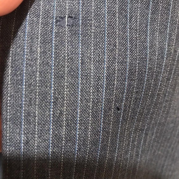 HART SCHAFFNER & MARX VIRACLE 42L* Blazer Gray PINSTRIPE‎  Sport Coat Vintage - Picture 9 of 10